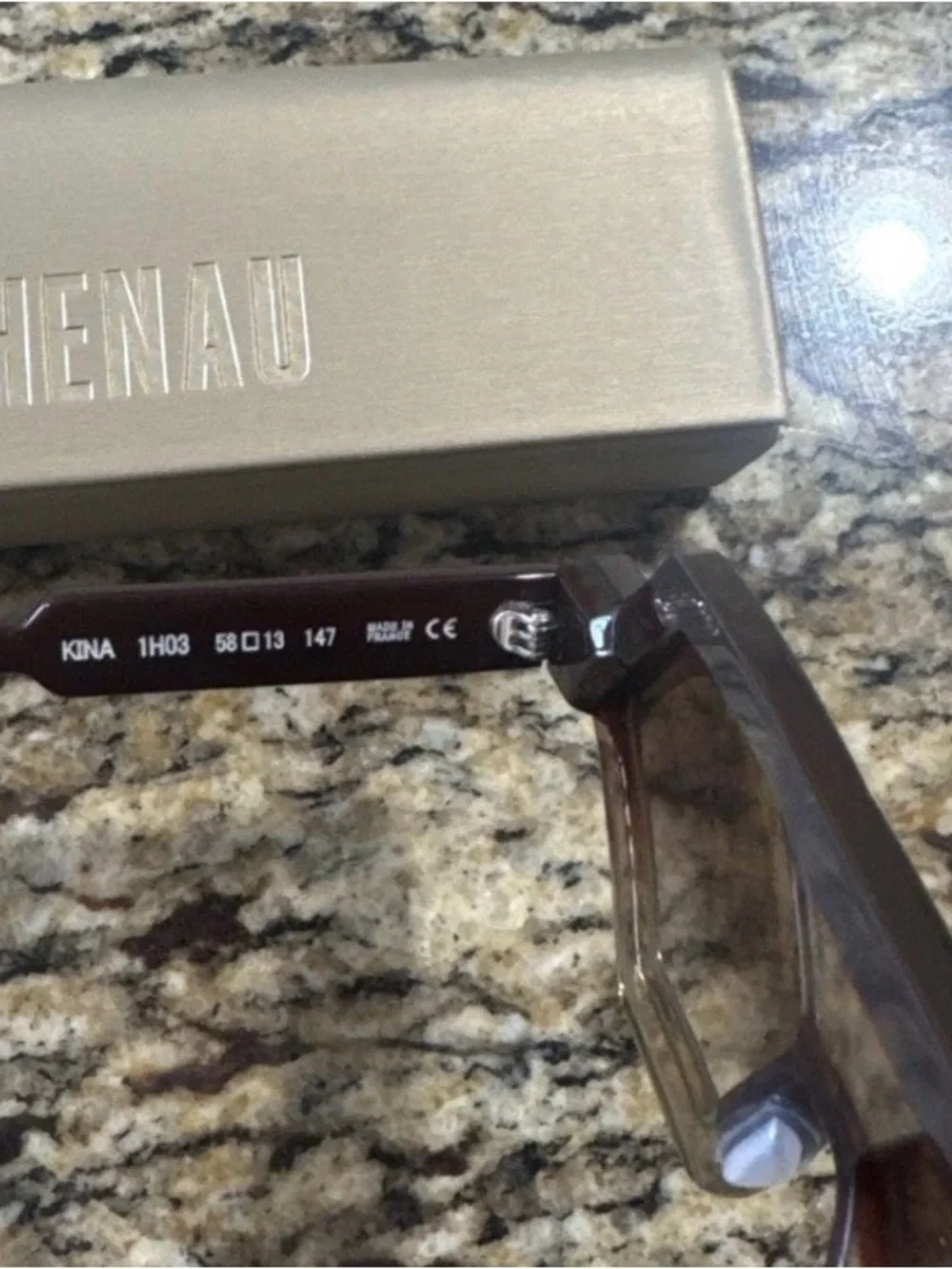 Hexaplus Sun Women's Hexagon Sunglasses in Brown Gradient